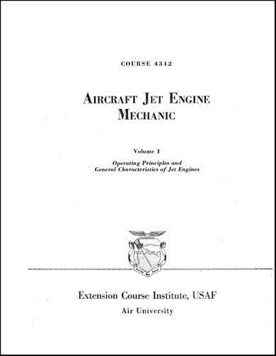 US Government Aircraft Jet Engine Mechanic Operating Principles (4312)