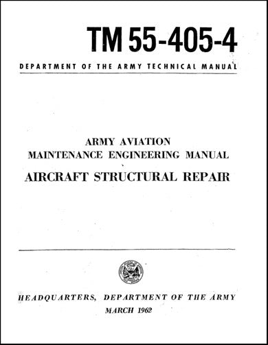 US Government A-C Structural Repair 1962 Maintenance (TM-55-405-4)