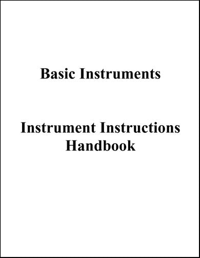 US Government Basic Instruments 1943 Instrument Instructors Handbook (USBASICINSTRUMENTS-C)