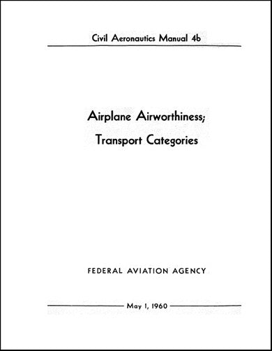 US Government CAM 4b 1960 Airplane Airworthiness (USCAM4B)
