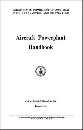 US Government Aircraft Powerplant Handbook CAA Technical Manual (NO.-107)
