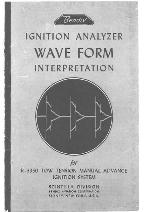 Bendix R-3350 Low Tension Manual Booklet (L-469)
