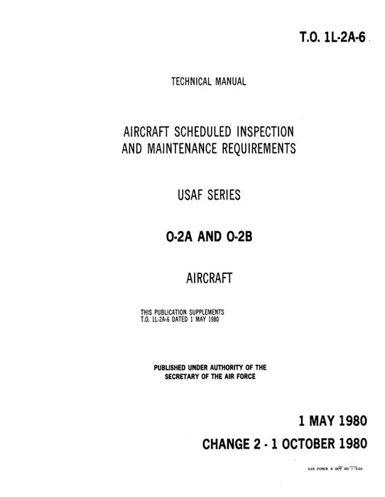 Cessna 0-2A & 0-2B 1980 Inspection & Maintenance Requirements (TO-1L-2A-6)