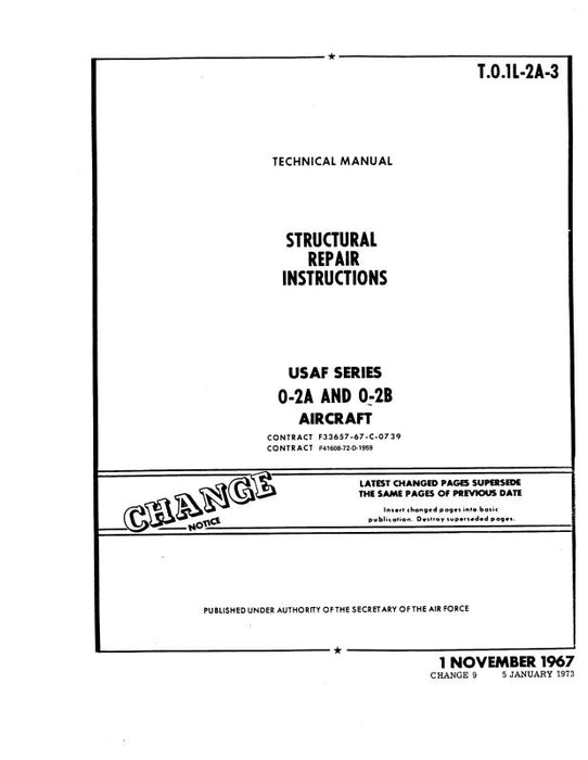 Cessna 0-2A & 0-2B 1967 Structural Repair (TO-1L-2A-3)