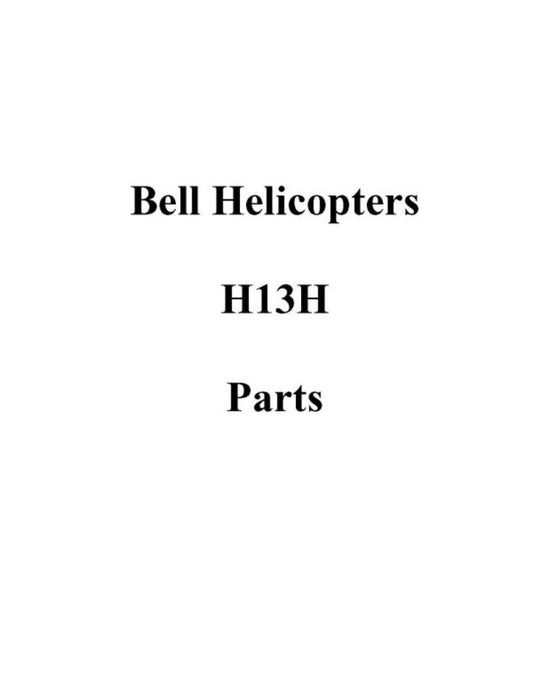 Bell Helicopter H-13H Helicopter Parts Catalog 1H-13H-4