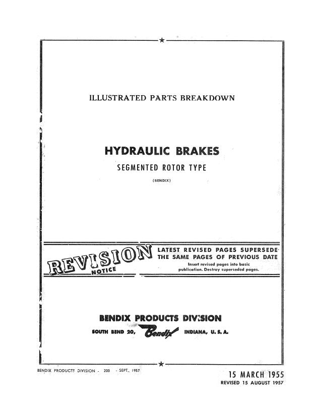 Bendix Segmented Rotor Type 1955 Illustrated Parts Breakdown (BXSEGMEN ...