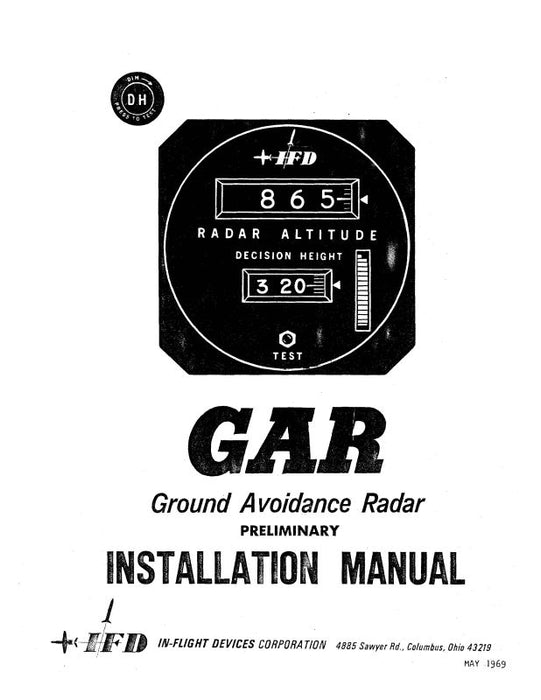 IFD GAR Ground Avoidance Radar Installation Manual (IFGAR-69-IN-C)