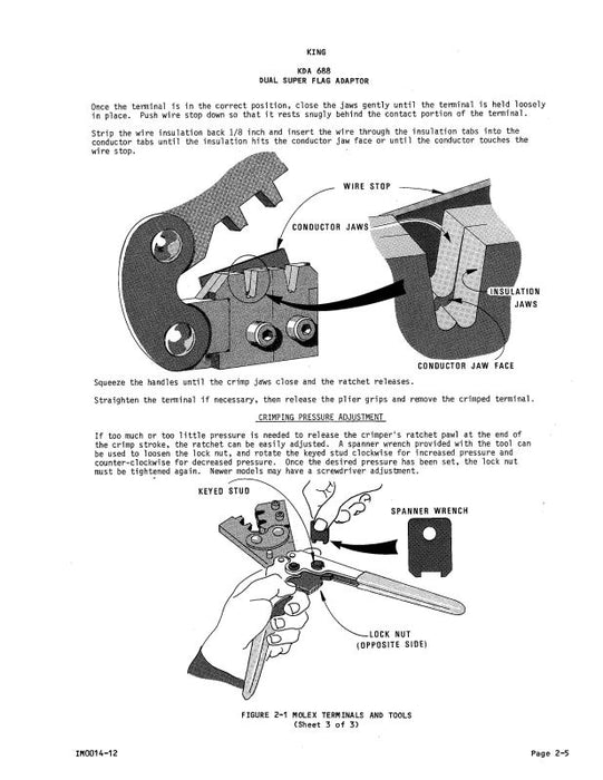 King KDA688 Dual Super Flag Adapter Installation Manual (006-0503-00)
