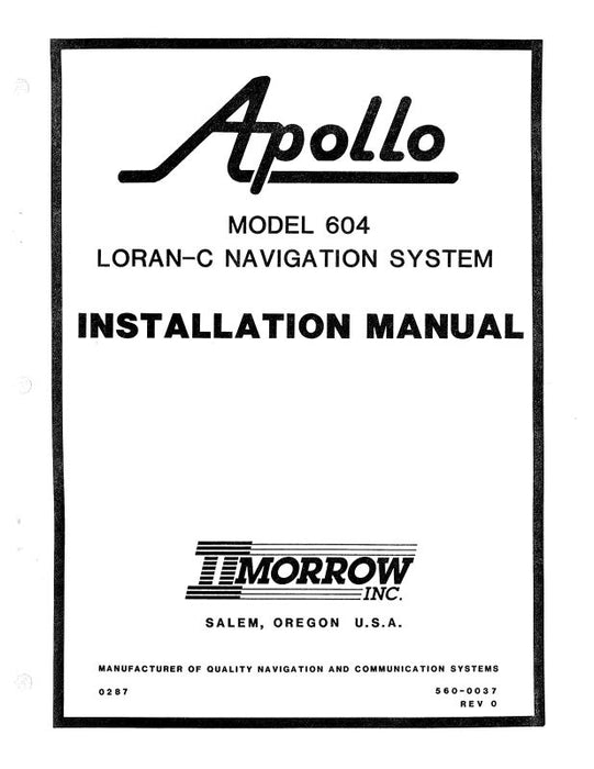 II Morrow Inc 604 Loran-C Navigation System Installation Manual (787)