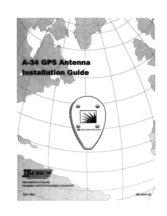II Morrow Inc A-34 GPS Antenna 1997 Installation Guide (560-5047-00)