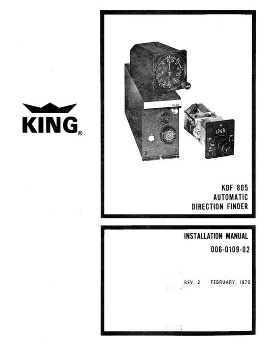 King KDF 805 1978 Maintenance, Installation (006-510-04)