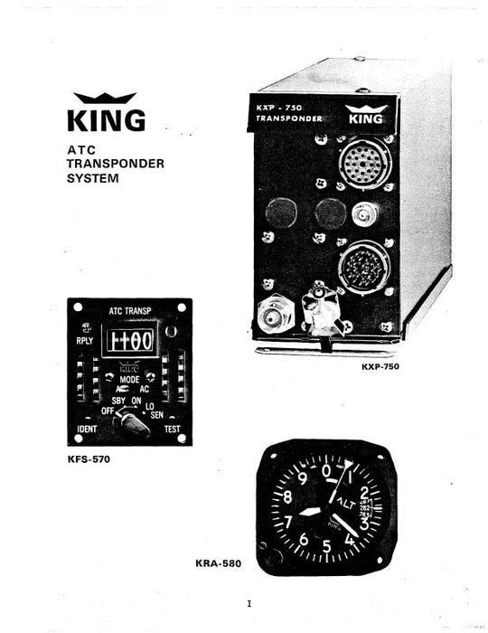 King KFS-570, KXP-750, 750A, KRA-580 ATC Maintenance & Overhaul Manual (KIATCTRANSSYS-M)