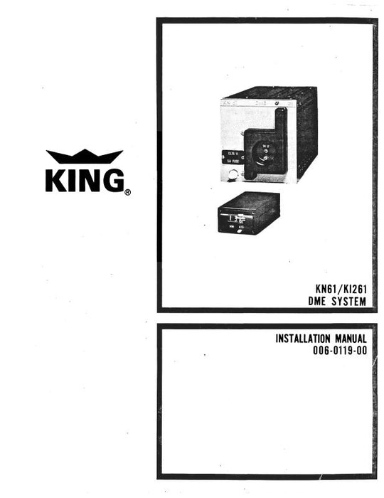 King KN61-KI261 DME System Maintenance Manual (006-0119-00)