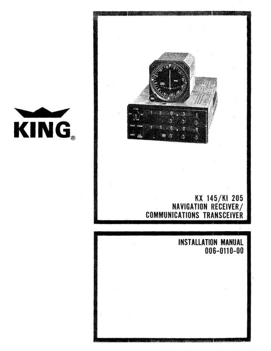 King KX 145-KI 205 Nav Rec-Com Tran Installation (006-0110-02-IN)
