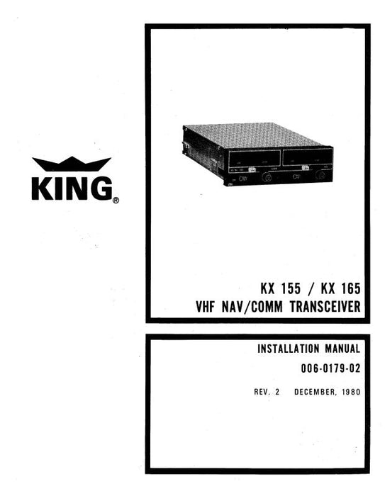 King KX 155-165 VHF Nav-Com 1980 Installation (006-0179-02)