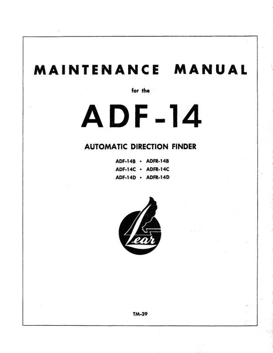 Learjet ADF-14B,C,D,ADFR-14B,C,D Installation, Operation, & Maintenance (ARIM-130)