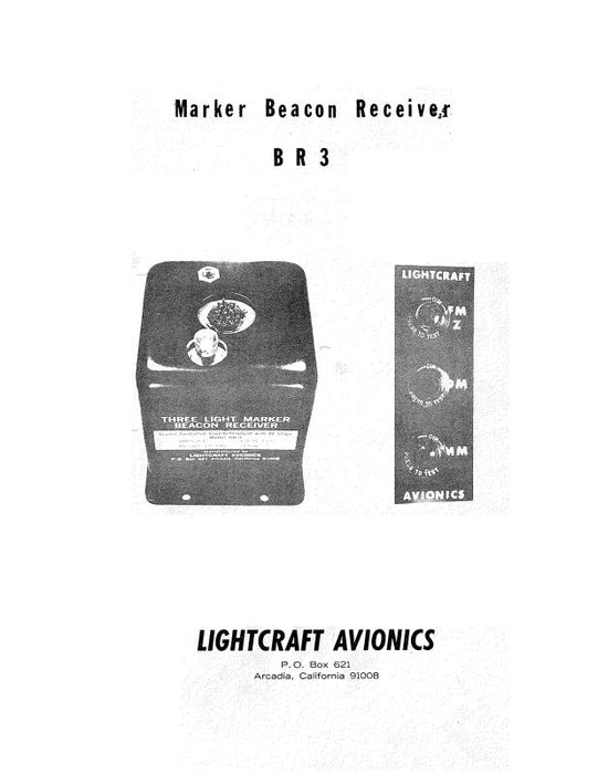 Lightcraft Avionics BR3 Marker Beacon Receiver Instruction Manual (LGBR3-IN-C)