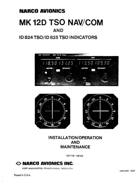 Narco Mark 12D Installation (NRMK12DIN)