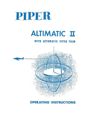 Piper Altimatic II Operator's Manual (753-638)