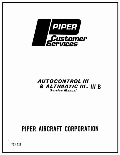 AutoControl III, Altimatic, Altimatic IIIB Maintenance (753-723)