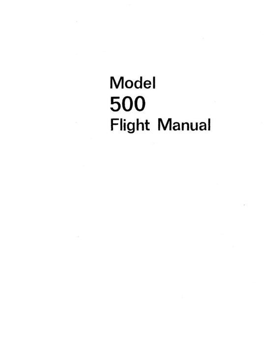 Aero Commander 500 1958-59 Flight Manual (AC500-58-59-F-C)