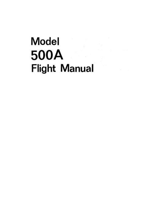 Aero Commander 500A 1960-63 Flight Manual (AC500A60-63F-C)