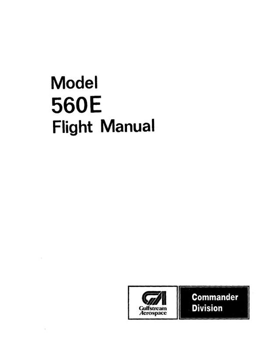 Aero Commander 560E 1957-60 Flight Manual (AC560E57-60-F-C)