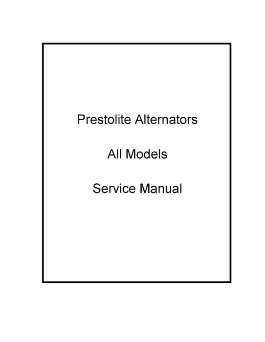 Prestolite Alternator Maintenance (PTSERVICEINFO-C)