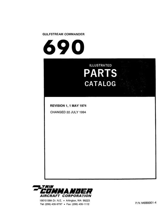 Aero Commander 690 Illustrated Parts Catalog (M690001-4)