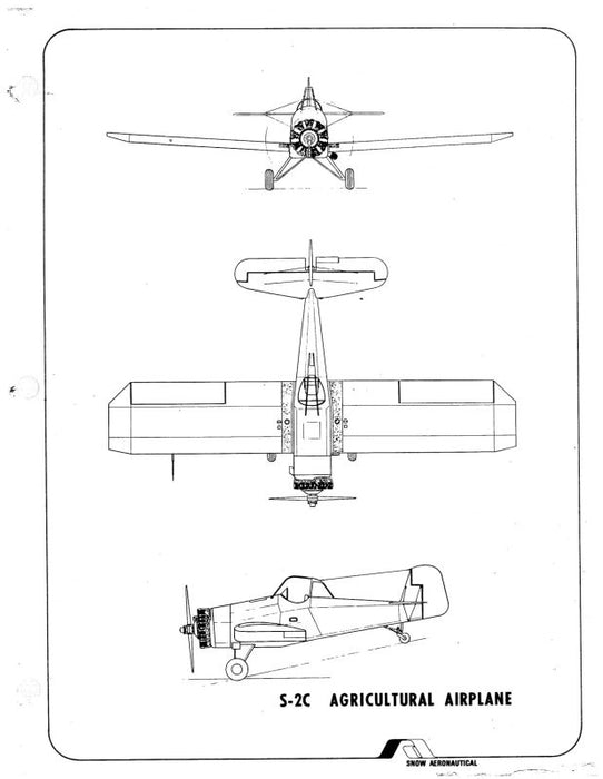 Aero Commander S2-C 450 & 600 Agricultural Illustrated Parts Catalog (ACS2C-P-C)