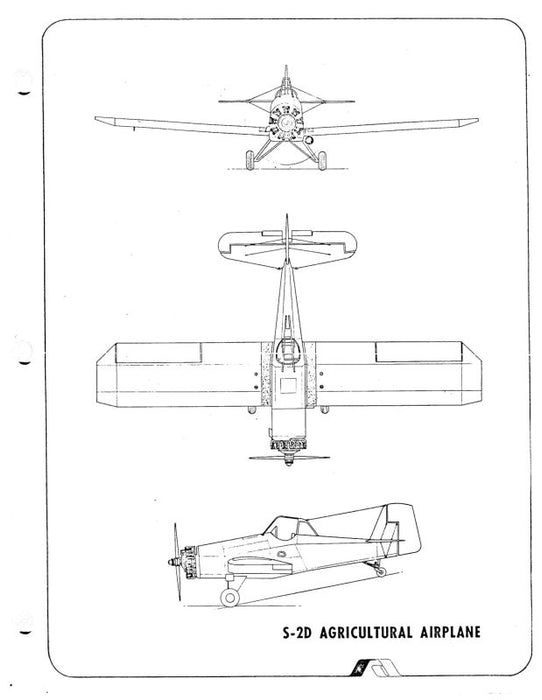 Aero Commander S2-D Agricultural Airplane Illustrated Parts Catalog (ACS2D-P-C)