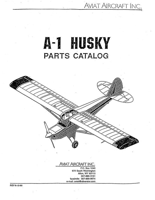 Aviat Aircraft Inc A-1 Husky 1989 Parts Catalog (ATA1A-89-P-C)