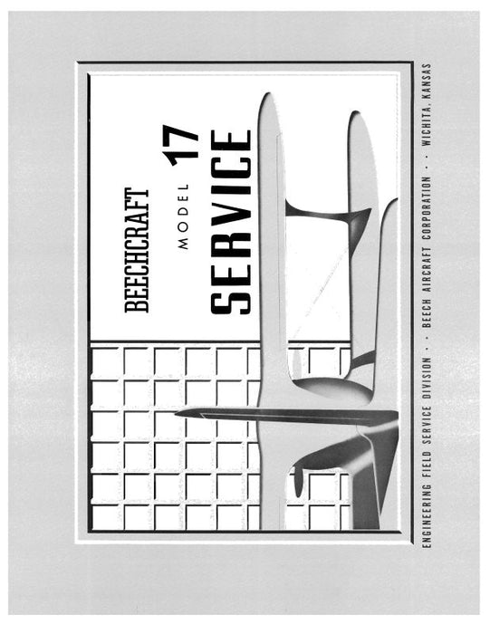 Beech D17 Late Edition Stagger Wing Maintenance Manual (170039)