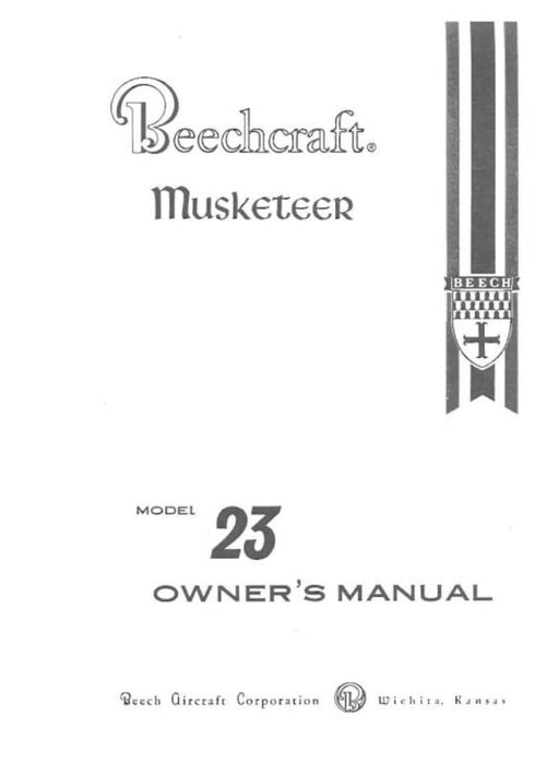 Beech 23 Musketeer Owner's Manual (169-590000-1)
