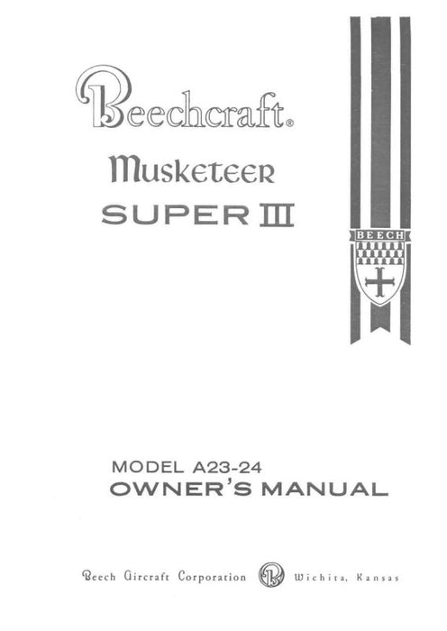 Beech A23-24 Super III Series Owner's Manual (169-590003-1B1)