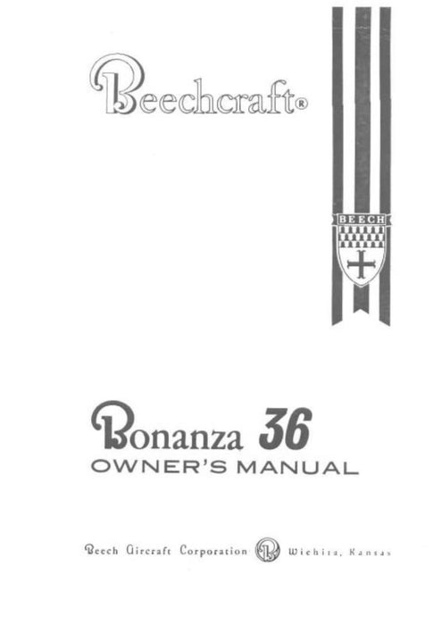 Beech 36 Bonanza Owner's Manual (36-590000-1)