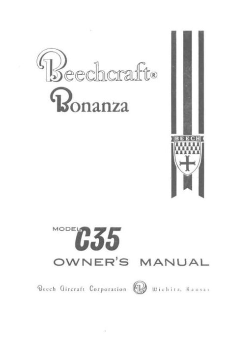 Beech C-35 Owner's Manual (35-590001-5)