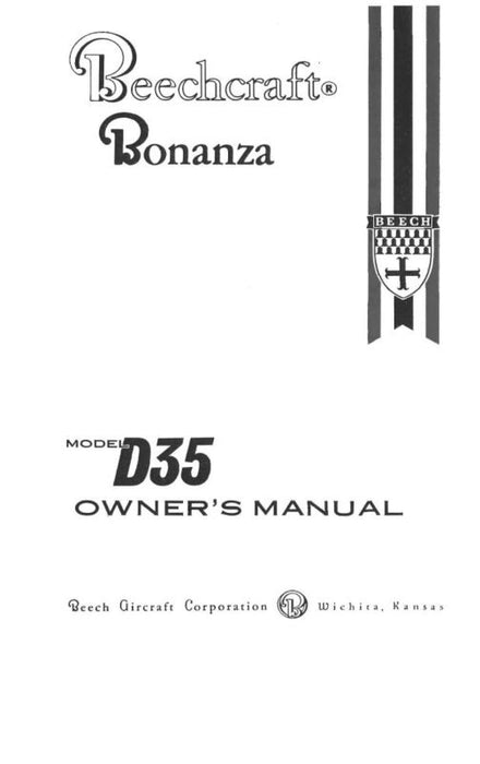 Beech D-35 Owner's Manual (35-590001-3)