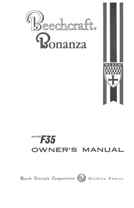 Beech F-35 Owner's Manual (35-590001-5)
