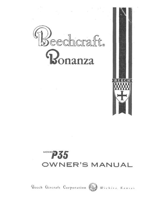 Beech P-35 Owner's Manual (35-590101-1)