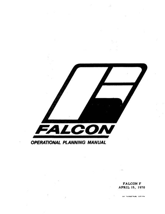 Fan Jet Falcon Series D & F Aircraft Operating Manual 1968 (FAFALCON,D,F 68 OP C)