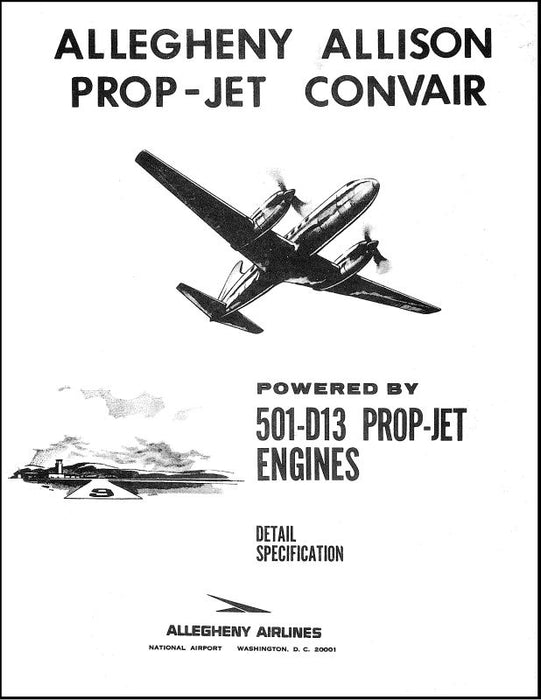 CV-580 Convair Prop-Jet Detail Specifications (CNCV580 SPEC C)