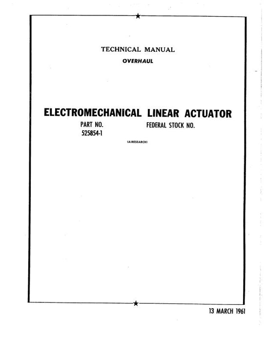 Garrett Electromechanical Linear Actuator Overhaul (6-Dec)