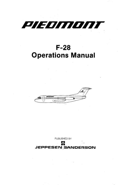 F-28 Fokker MK 4000 1984 Flight Manual (PIF28-F-C)