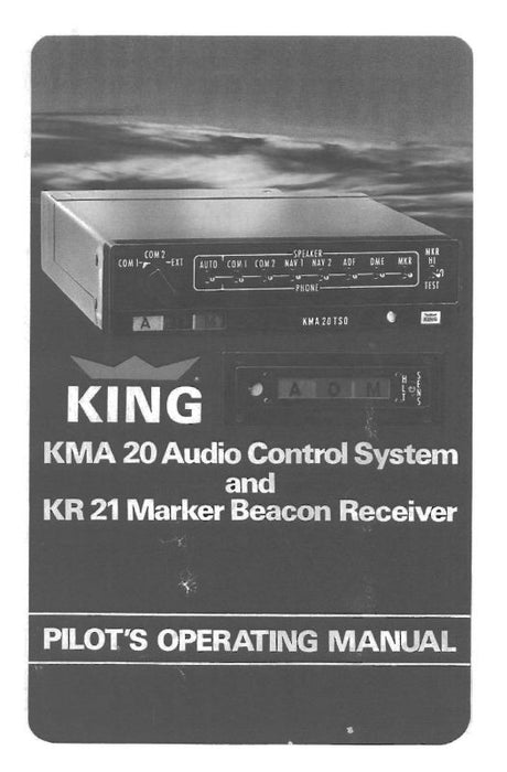 King KMA20, KR21 Pilot's Operating Manual (006-0044-02)