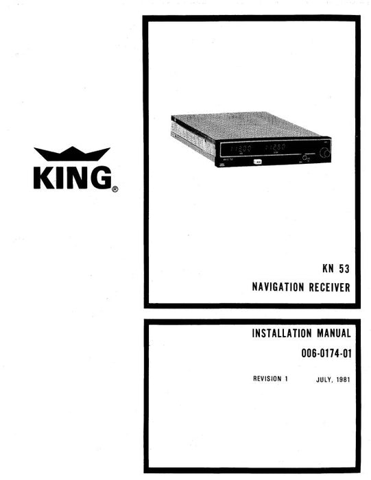King KN 53 Navigation-Receiver Maintenance-Installation (006-0174-01)