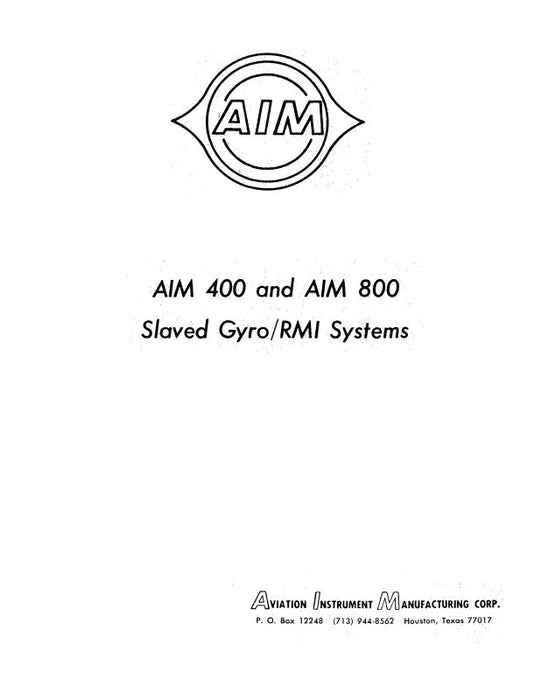 AIM 400, 800 Slaved Gyro-RIM Systems Overhaul Manual (AIM400,800-OH-C)
