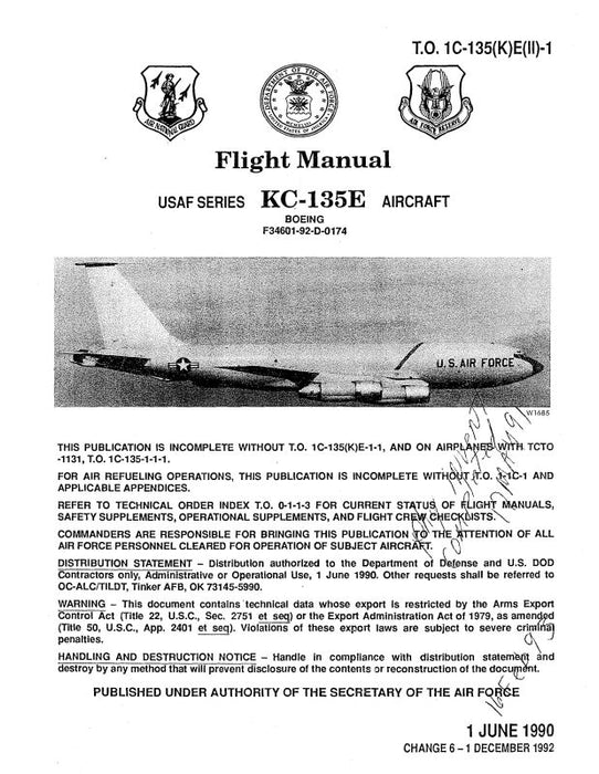 Boeing KC-135E Series Flight Manual 1990 (1C-135(K)E(II)-1)