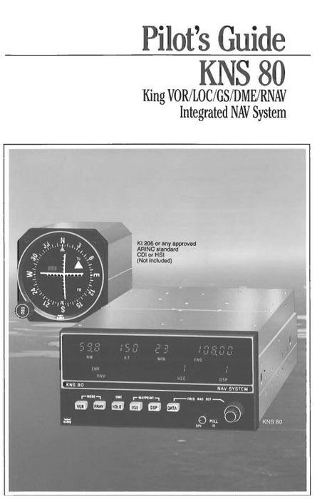 King KNS80 VOR-LOC-GS-RNAV Pilot's Guide (KIKNS80-PG)