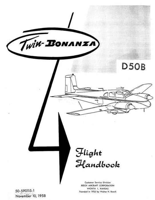 Beech D-50 Flight Handbook (50-590015-1)
